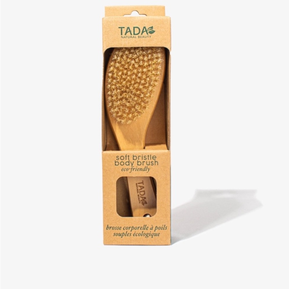 New in box. Tada Natural Beauty Boar Bristle Body Brush